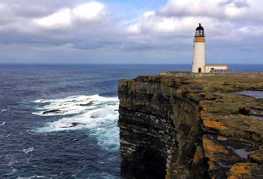 Noup Head Kliff auf Westray, Orkney Inseln