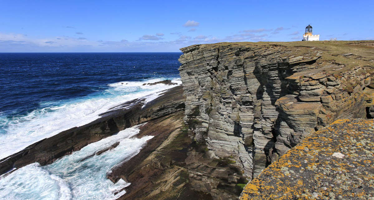 Noup Head Kliff auf Westray, Orkney Inseln